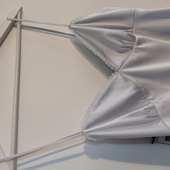 ARITZIA SUNDAY BEST rae slip dress in grey sky - size large - Picture 5 of 9